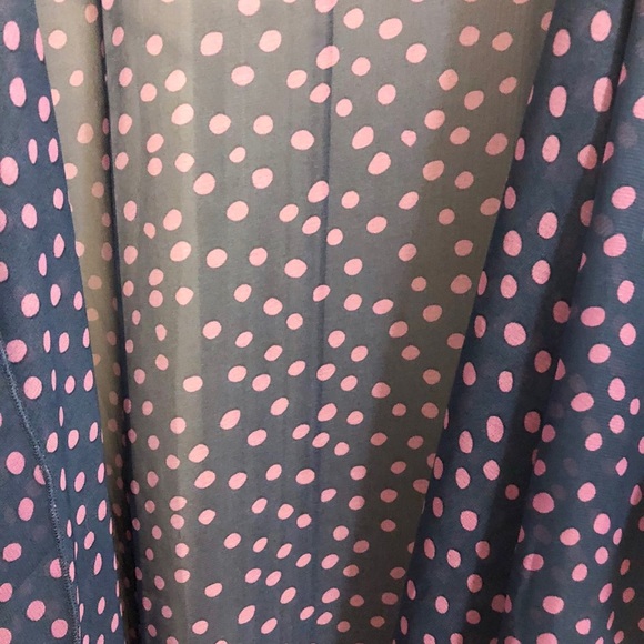 Sheer Navy Blue and Purple Shirley - Picture 2 of 4